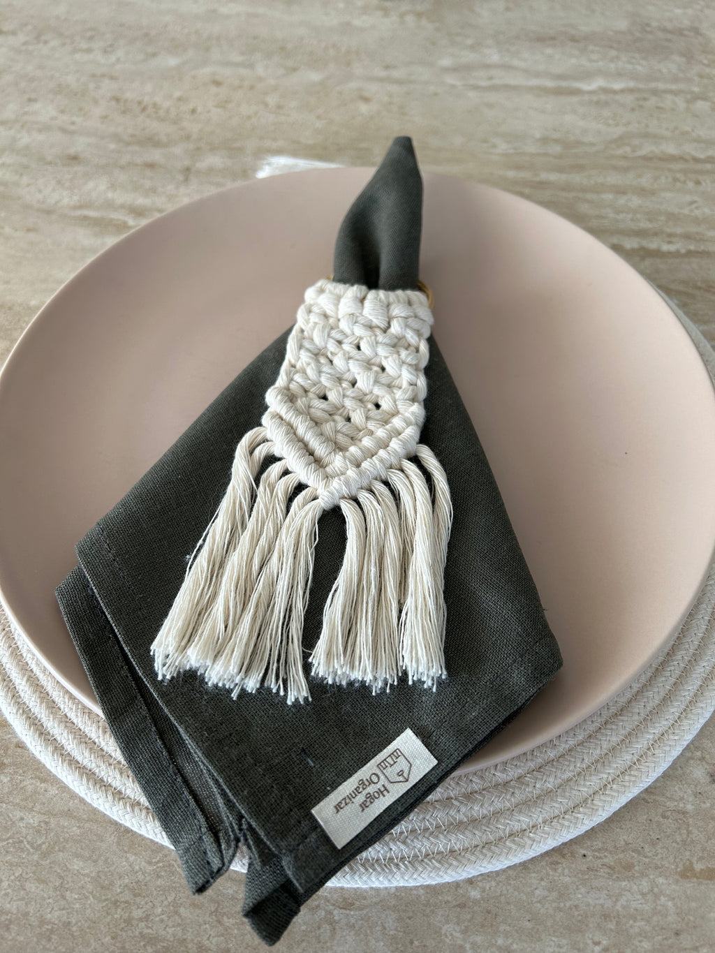 Servilletero Macramé