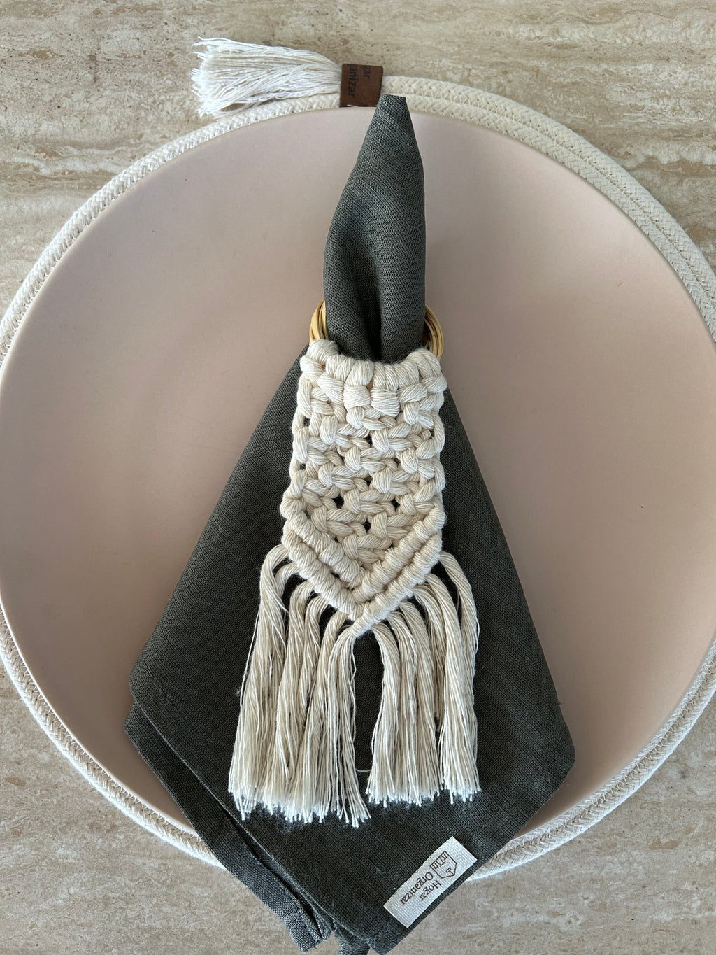 Servilletero Macramé