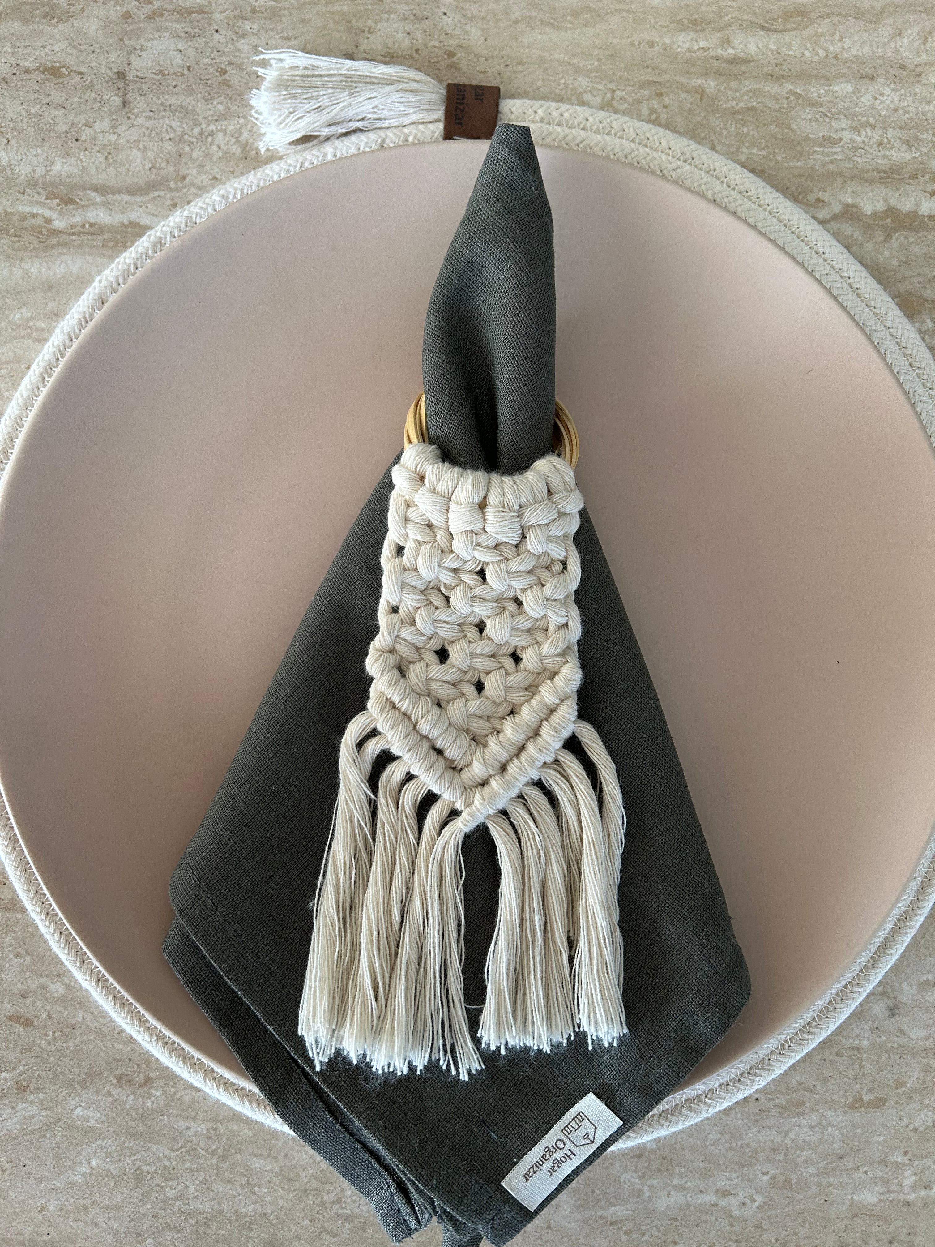 Servilletero Macramé
